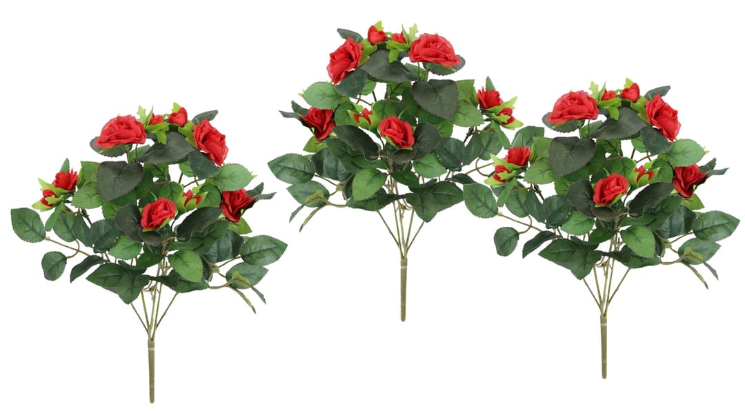 I.GE.A. Künstlicher Rosenbusch | Rot