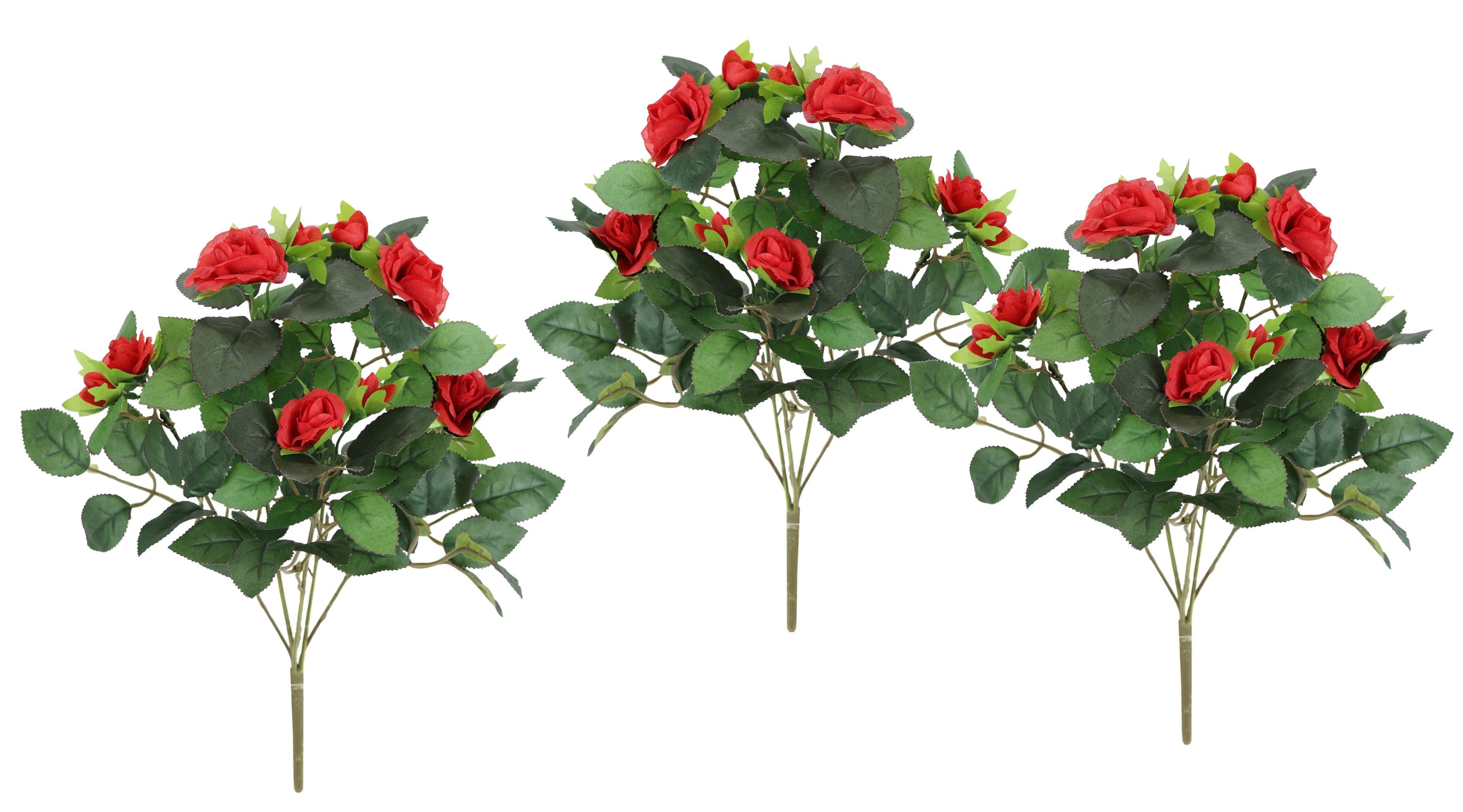 I.GE.A. Künstlicher Rosenbusch | Rot