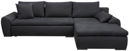 Home affaire Ecksofa Win L-Form | Schwarz