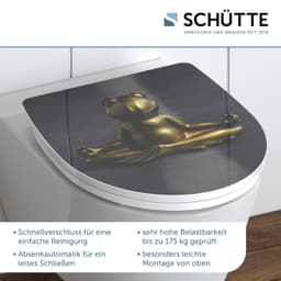 Schütte WC-Sitz Relaxing Frog | Grau