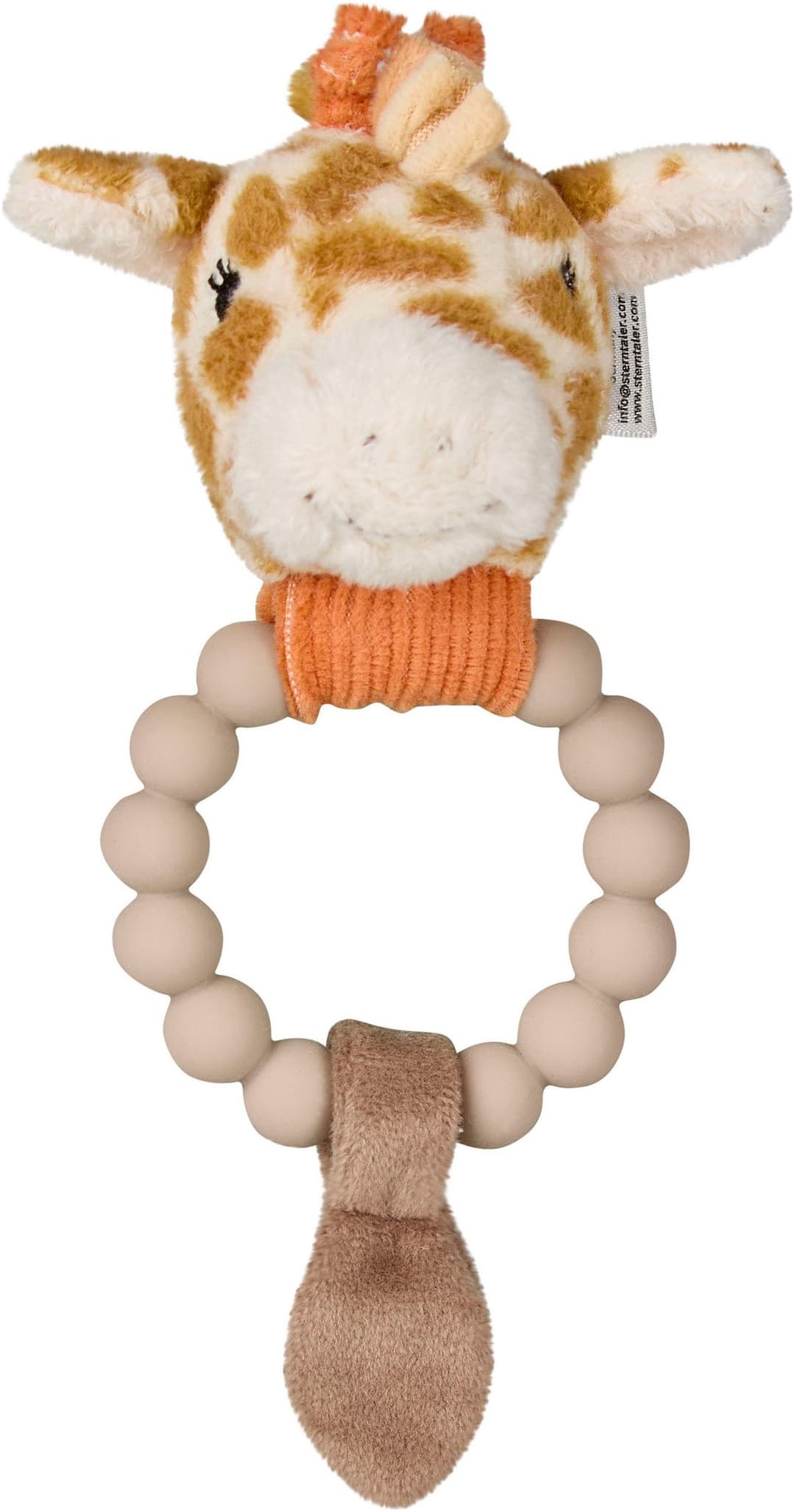 Sterntaler® Greifling Giraffe Kaya Ring, mit Rassel | Braun