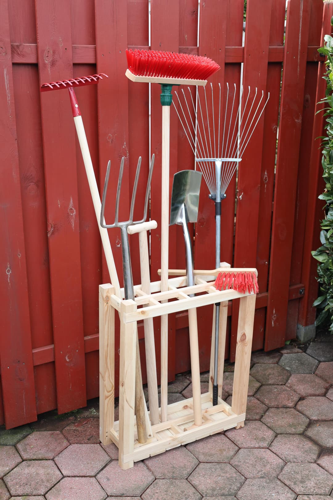 promadino Gartengerätehalter Universal 353/38 | Holztöne