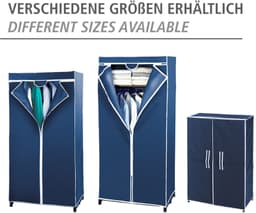 WENKO Stoffschrank Modell Air | Blau