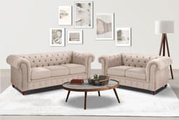 Home affaire Sitzgruppe Chesterfield | Beige