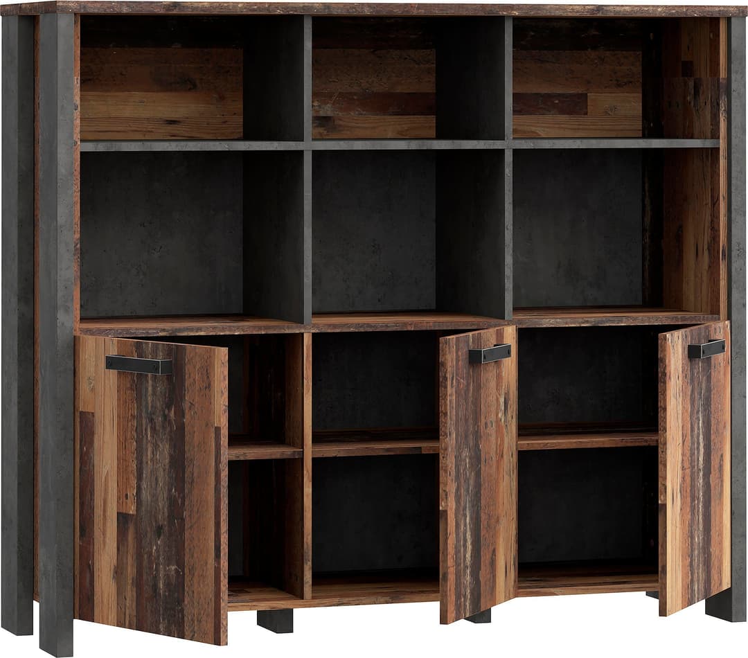 FORTE Highboard Clif | Holztöne