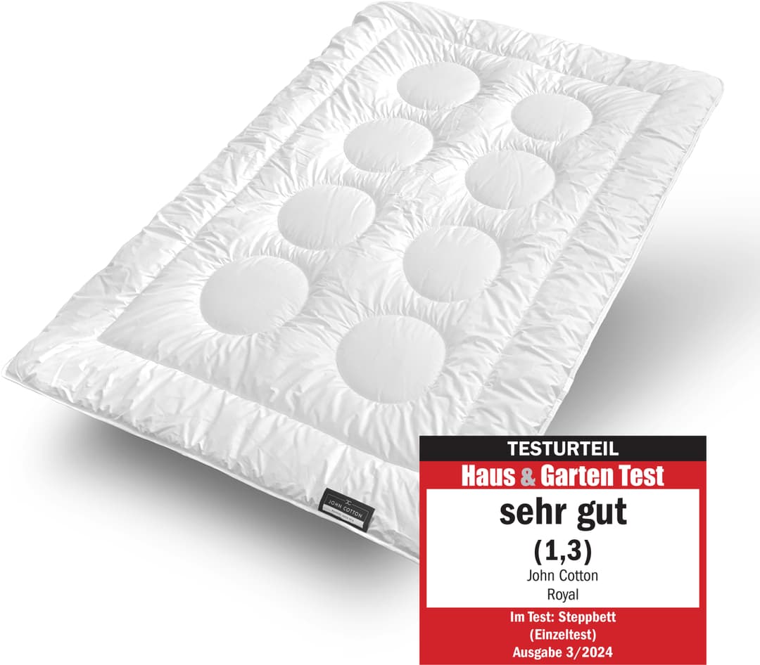 John Cotton Microfaserbettdecke Royal | Weiß