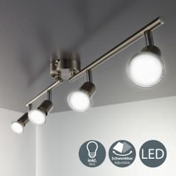 B.K.Licht LED Deckenspots | Silber