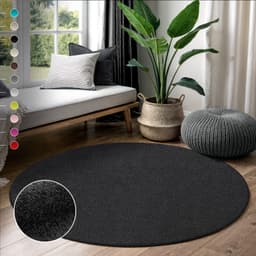 Sanat Hochflor-Teppich LOCA | Schwarz