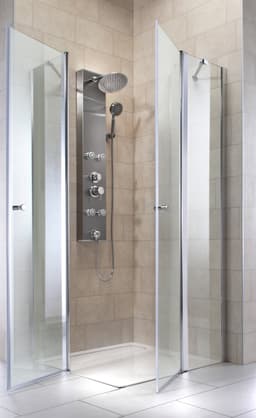 welltime Eckdusche Florenz 4.2 | Silber