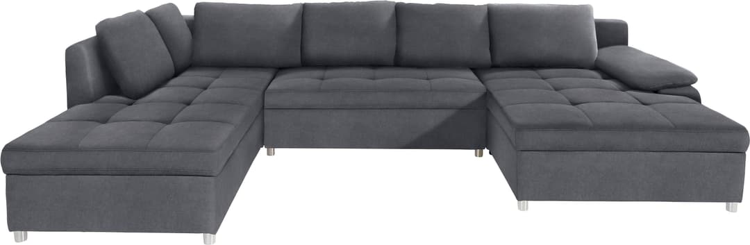 Home affaire Wohnlandschaft Labene U-Form | Grau
