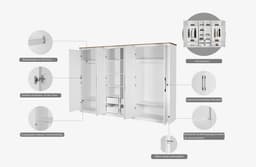 OTTO home Kleiderschrank Büsum | Weiß