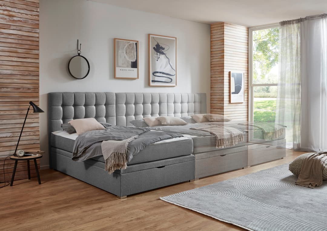 ATLANTIC home collection Boxbett Riona | Grau