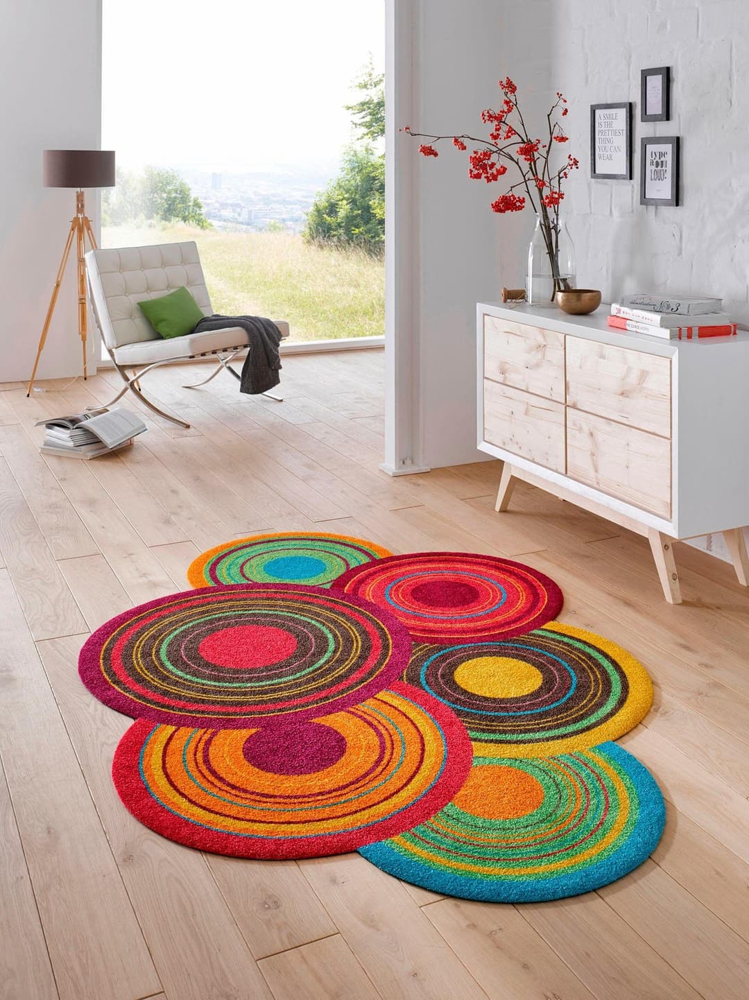 wash+dry by Kleen-Tex Teppich Cosmic Colours | Mehrfarbig