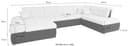 DOMO collection Wohnlandschaft Moric | Mehrfarbig 5