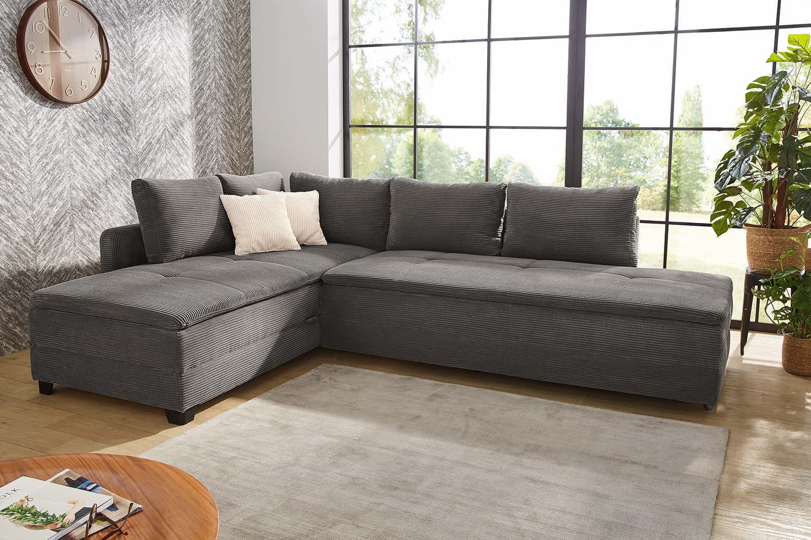 Jockenhöfer Gruppe Ecksofa Madrid | Grau