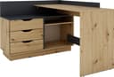 byLIVING Eckschreibtisch Bern | Holztöne