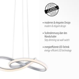 JUST LIGHT Pendelleuchte MARIA | Silber