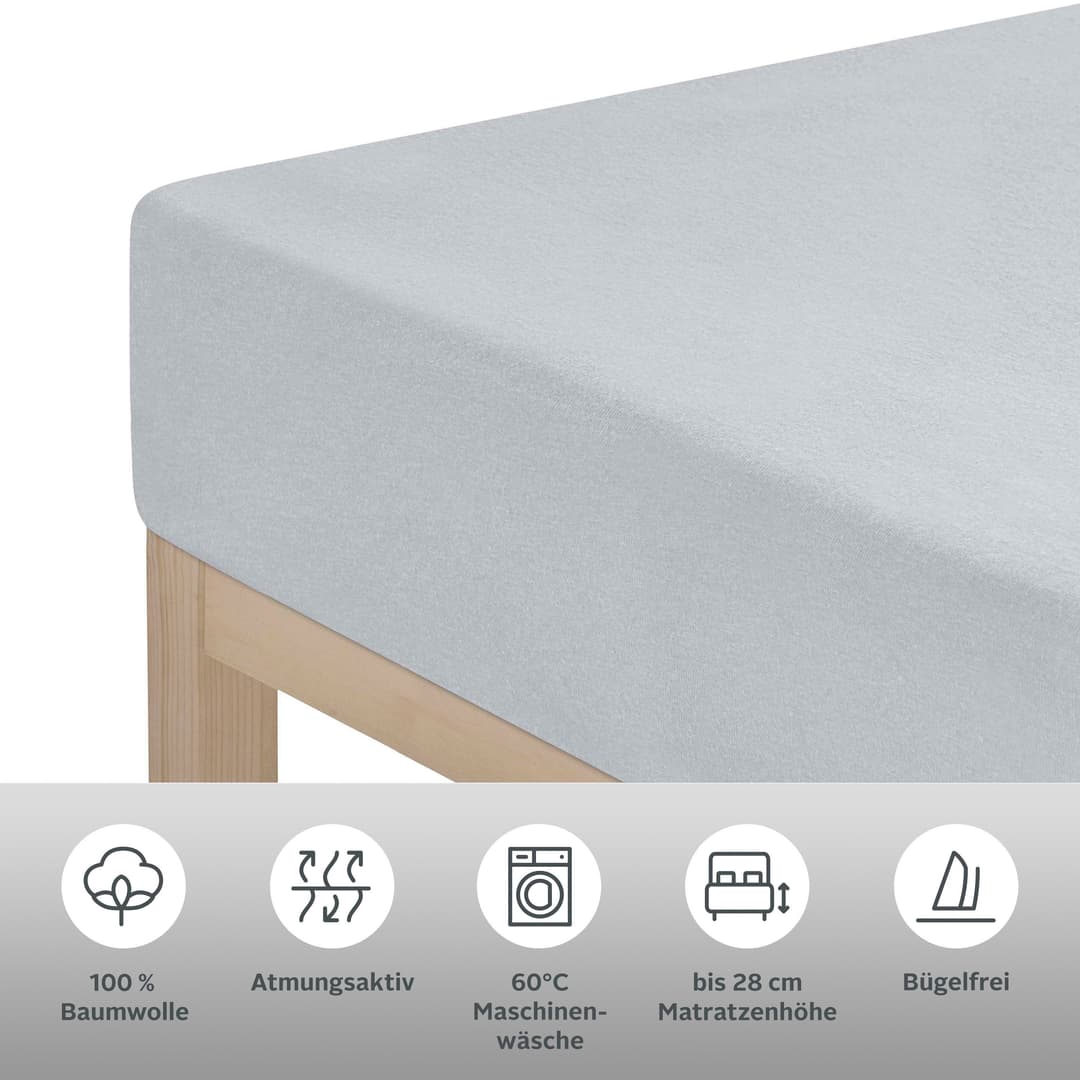 OTTO home Spannbettlaken | Grau