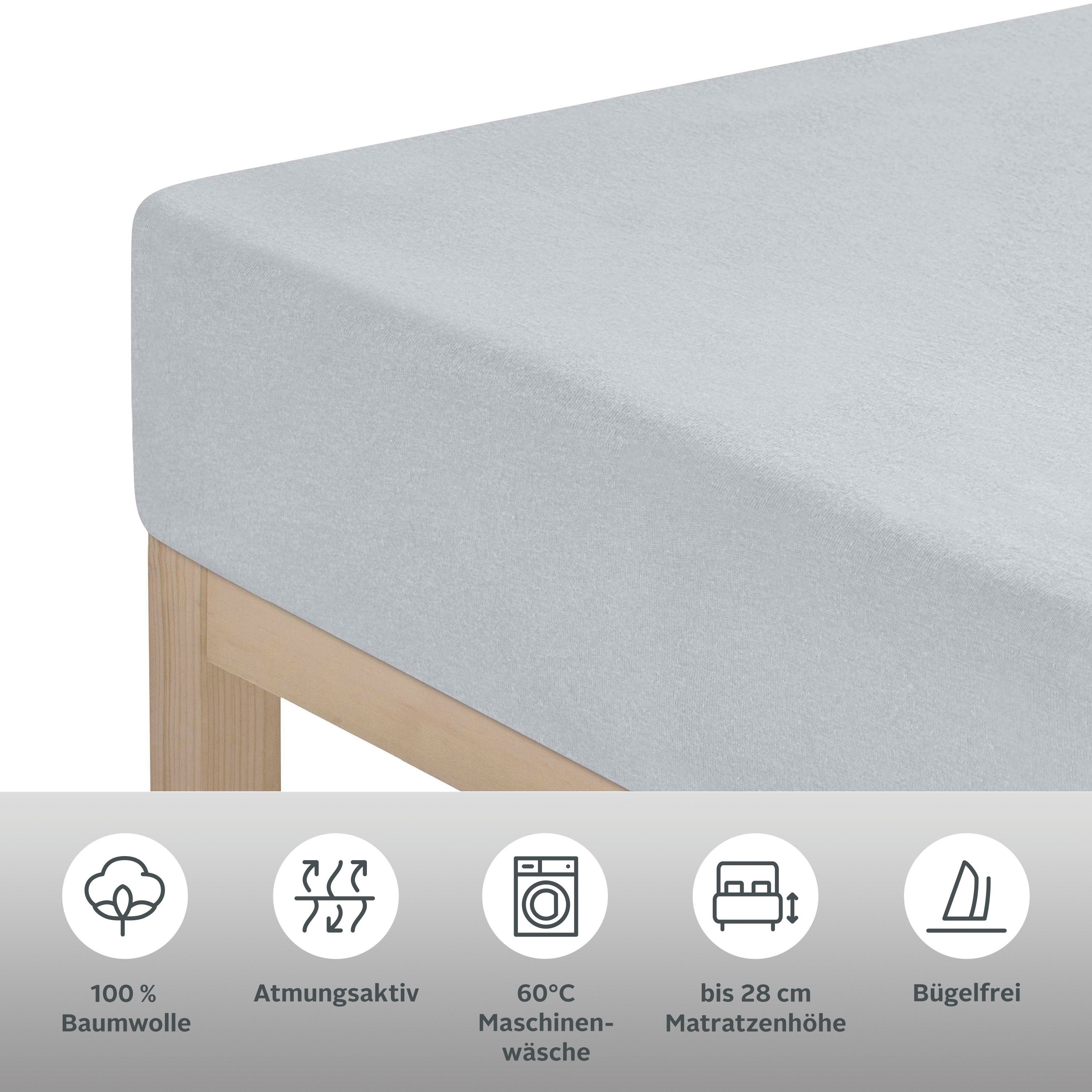 OTTO home Spannbettlaken | Grau 2