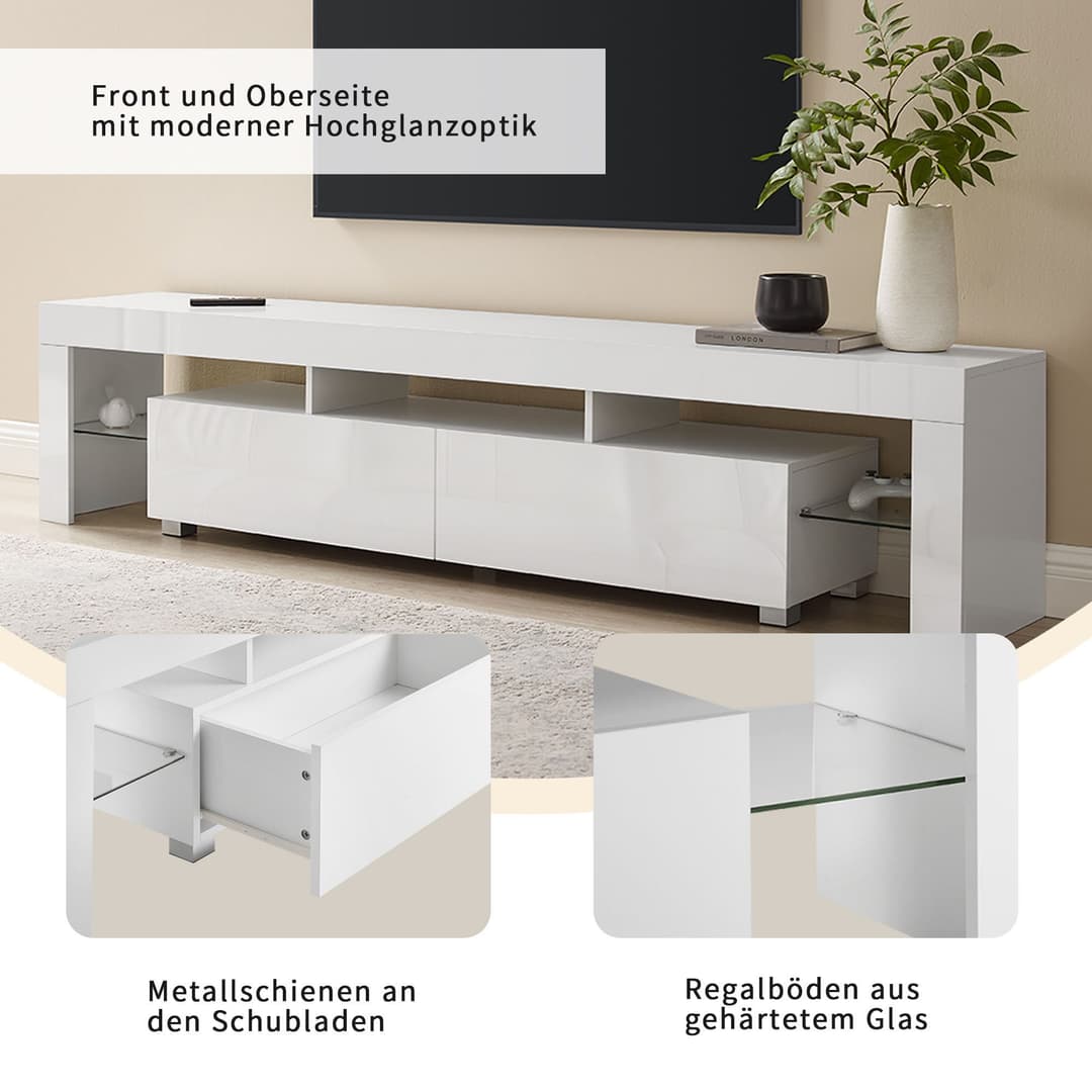 OTTO home TV-Board Cassy | Weiß