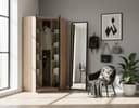 priess Eckkleiderschrank Barcelona | Holztöne 4