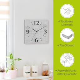 Artland Wanduhr Grauer Beton | Grau