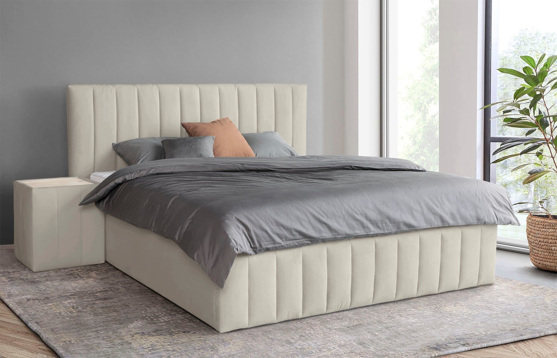 Home affaire Polsterbett Effy | Schwarz