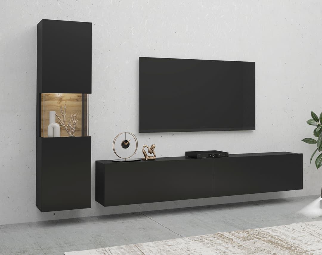 Home affaire Wohnwand Ava | Schwarz