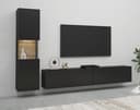 Home affaire Wohnwand Ava | Schwarz