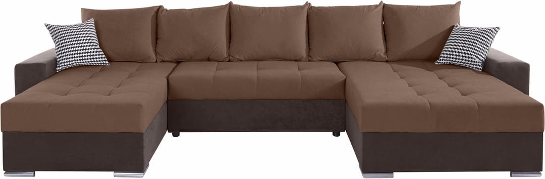 COLLECTION AB Wohnlandschaft Josy XXL U-Form | Braun