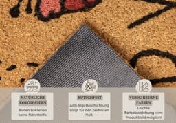 HANSE Home Fußmatte Bee Happy | Holztöne