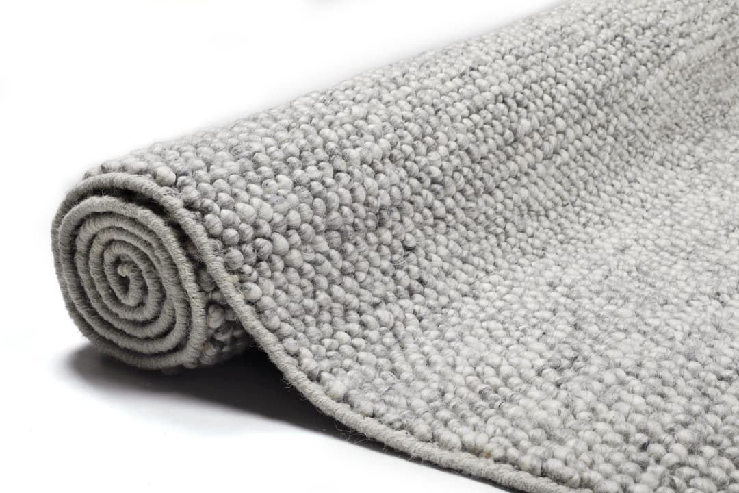 OTTO home Wollteppich Wolly, Wolle | Grau