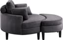 ATLANTIC home collection Loveseat Ravi Sessel | Grau 5
