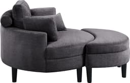ATLANTIC home collection Loveseat Ravi Sessel | Grau