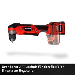 Einhell Akku-Winkelbohrmaschine TE-AD 18 Li - Solo | Rot