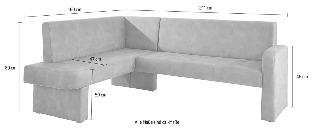 Home affaire Eckbank Umag | Beige