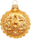 Krebs Glas Lauscha Christbaumschmuck Glaskugelformen | Gold 4