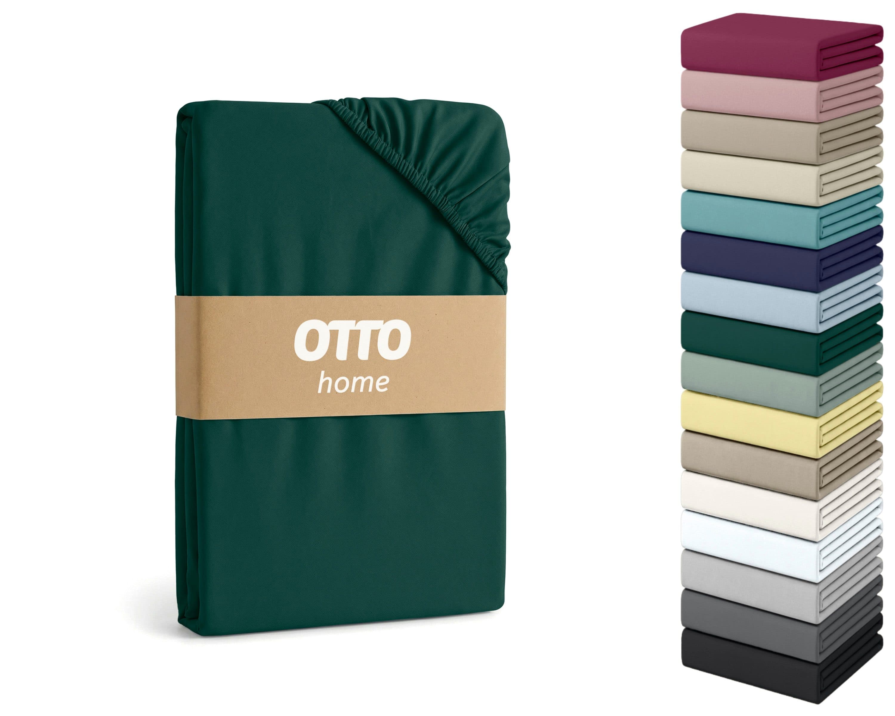 OTTO home Spannbettlaken Cremona | Grün