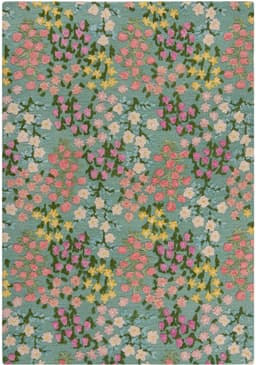FLAIR RUGS Wollteppich Emilia Floral | Mehrfarbig