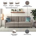 Dorel Home 3-Sitzer Celine | Beige 3