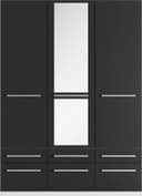 priess Kleiderschrank Barcelona | Schwarz 3