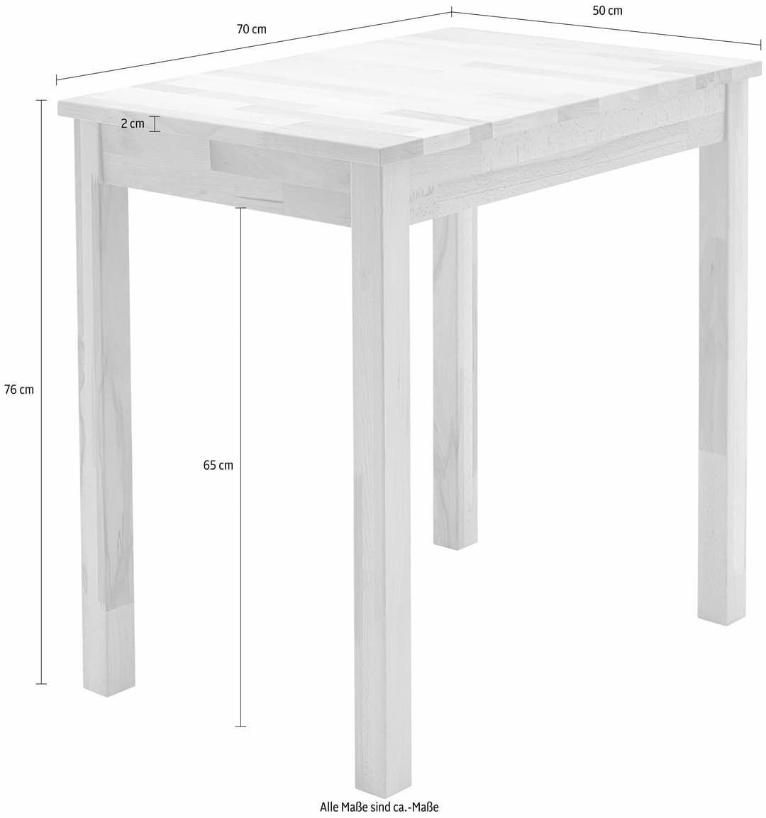 MCA living Esstisch Alfons | Braun