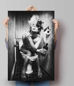 Reinders! Poster Toiletten Business Poster | Schwarz