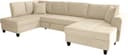 Trends by HG Wohnlandschaft Moritz U-Form | Beige 4