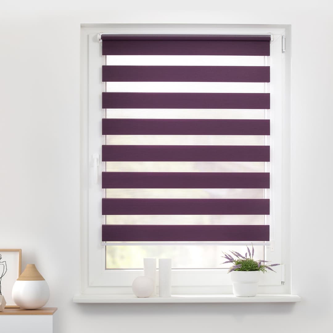 Doppelrollo Duo Rollo Klemmfix | Lila