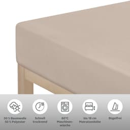 OTTO home Spannbettlaken Strawberry | Beige