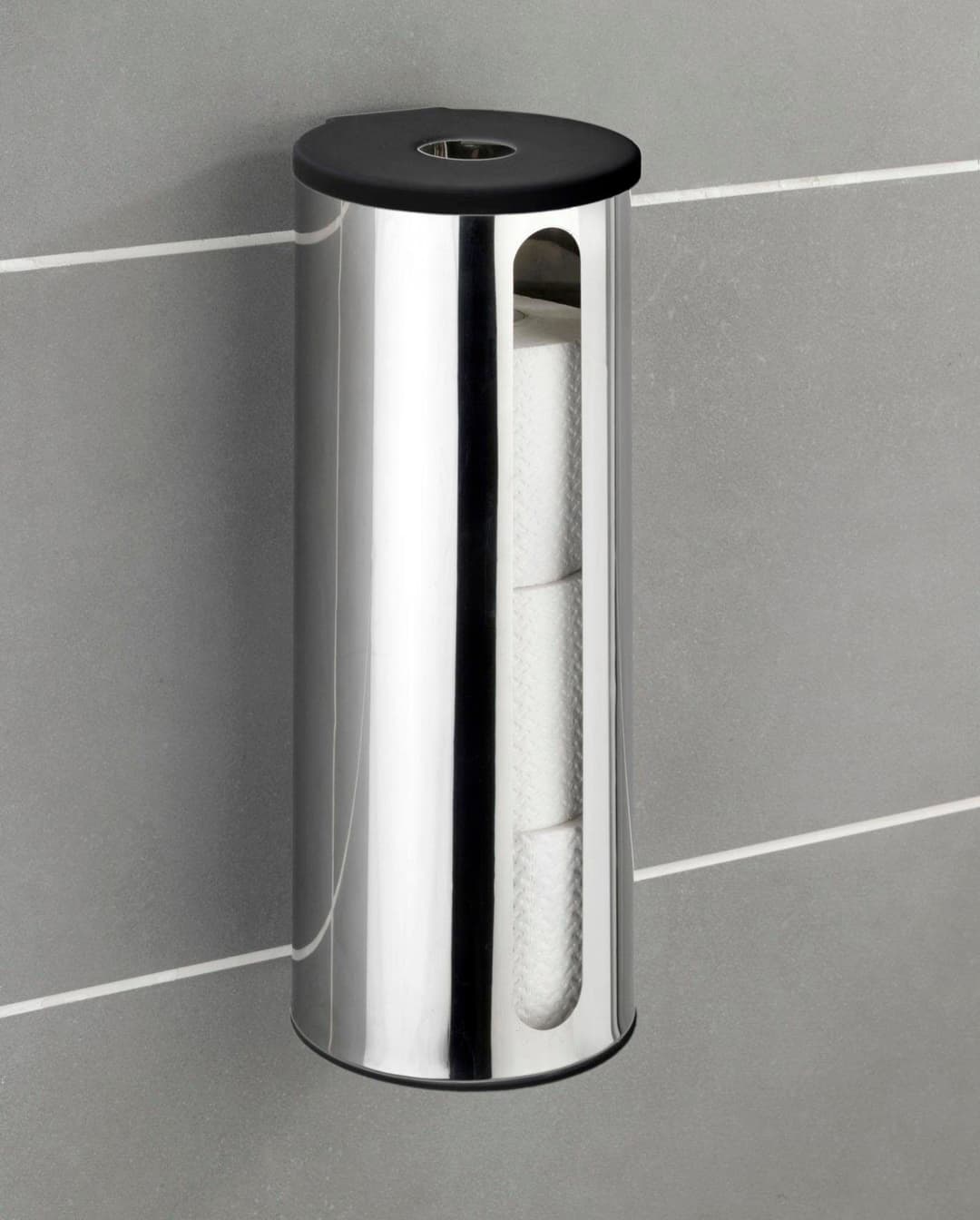 WENKO Toiletten-Ersatzrollenhalter Detroit | Silber