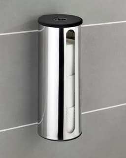 WENKO Toiletten-Ersatzrollenhalter Detroit | Silber