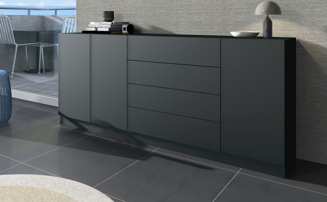 borchardt Möbel Sideboard Vaasa | Schwarz