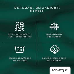 Schlafgut Spannbettlaken PURE | Grün